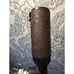 Single Whiskey Tower Liquor Dispenser Leather Cover Wooden Handle Retail 259