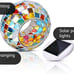 Color Changing Solar Powered Glass Mosaic Ball Led Garden Lights, Rechargeable