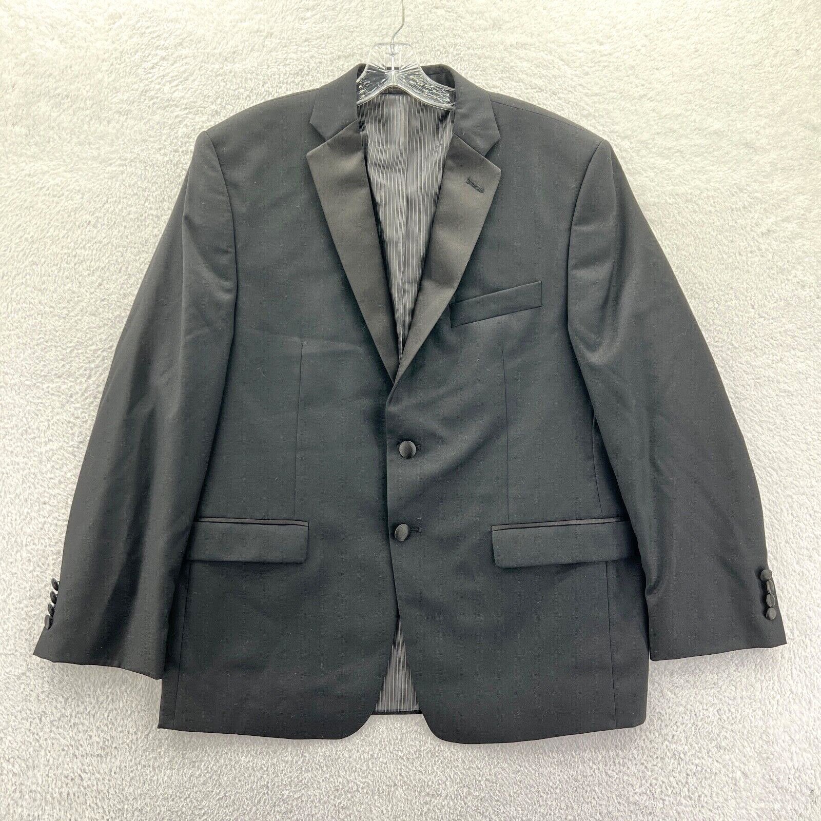 Lauren Ralph Lauren Tuxedo Blazer Mens 42S Black Classic Wool Contrast Lapel EUC