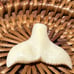 Vintage very old Alaskan Decorated Handwoven Grass Round Basket baby shark tooth