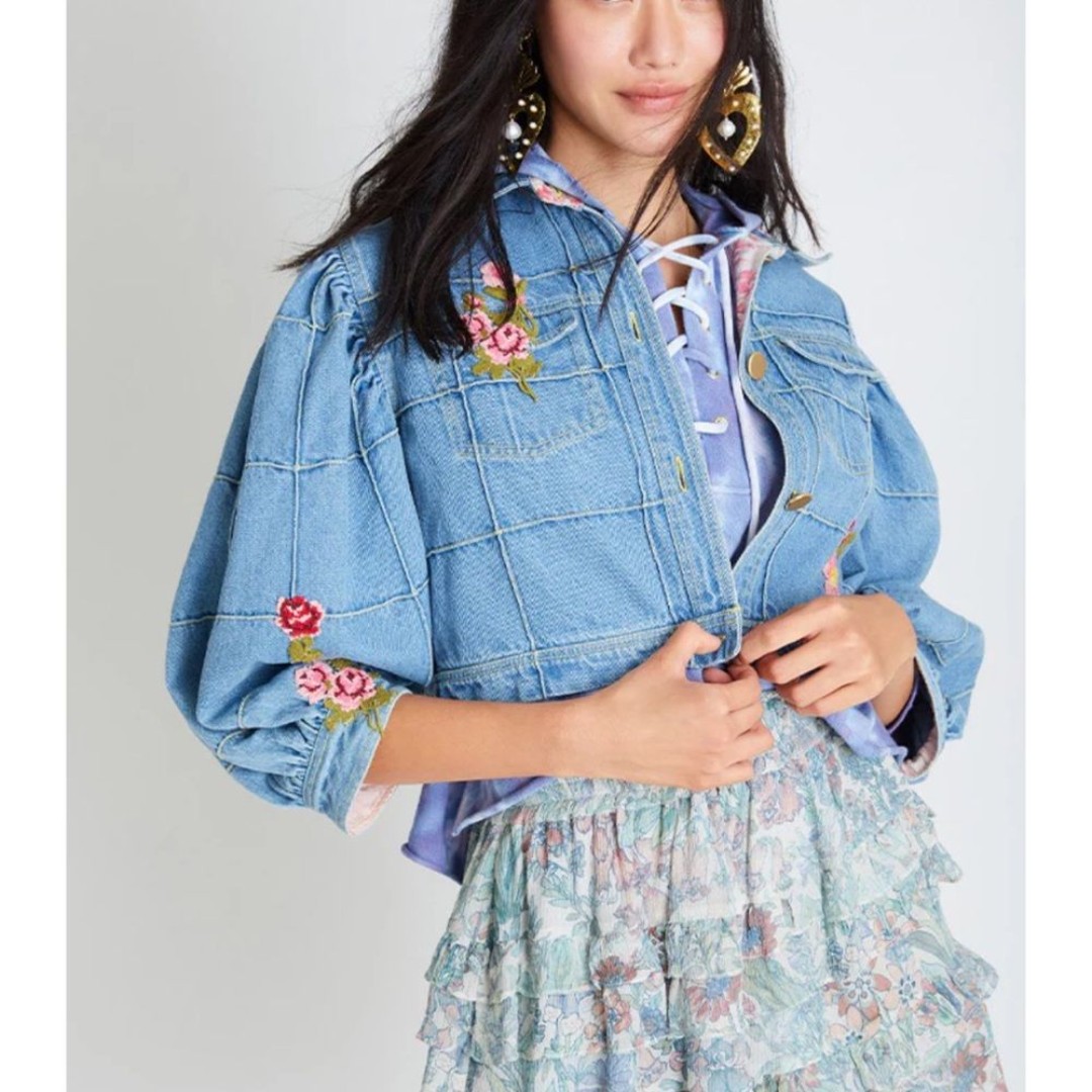 LoveShackFancy Devia Denim Jacket