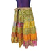 Unbranded Colorful Gypsy Silk Patchwork Tiered Wrap Skirt One Size Women's J28