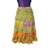 Unbranded Colorful Gypsy Silk Patchwork Tiered Wrap Skirt One Size Women's J28