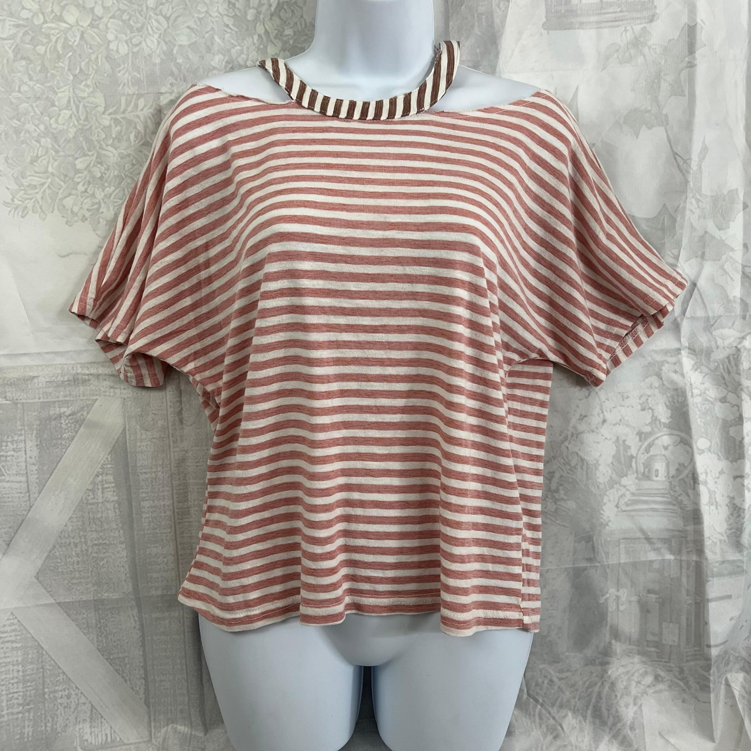 Honey punch small distressed cold shoulder summer spring fun flowy top