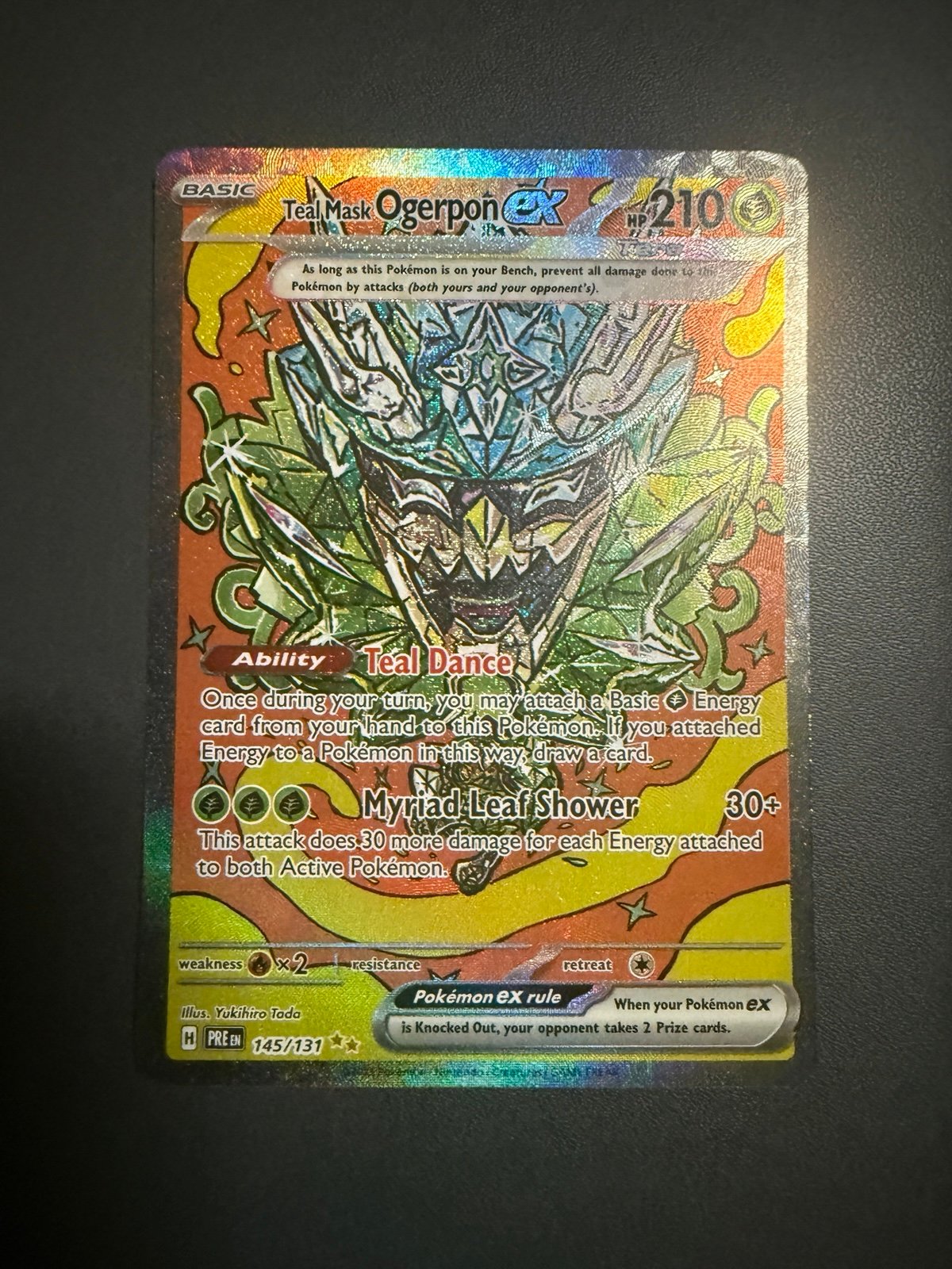 Teal Mask Ogerpon ex - 145/131 - SV: Prismatic Evolutions (PRE)