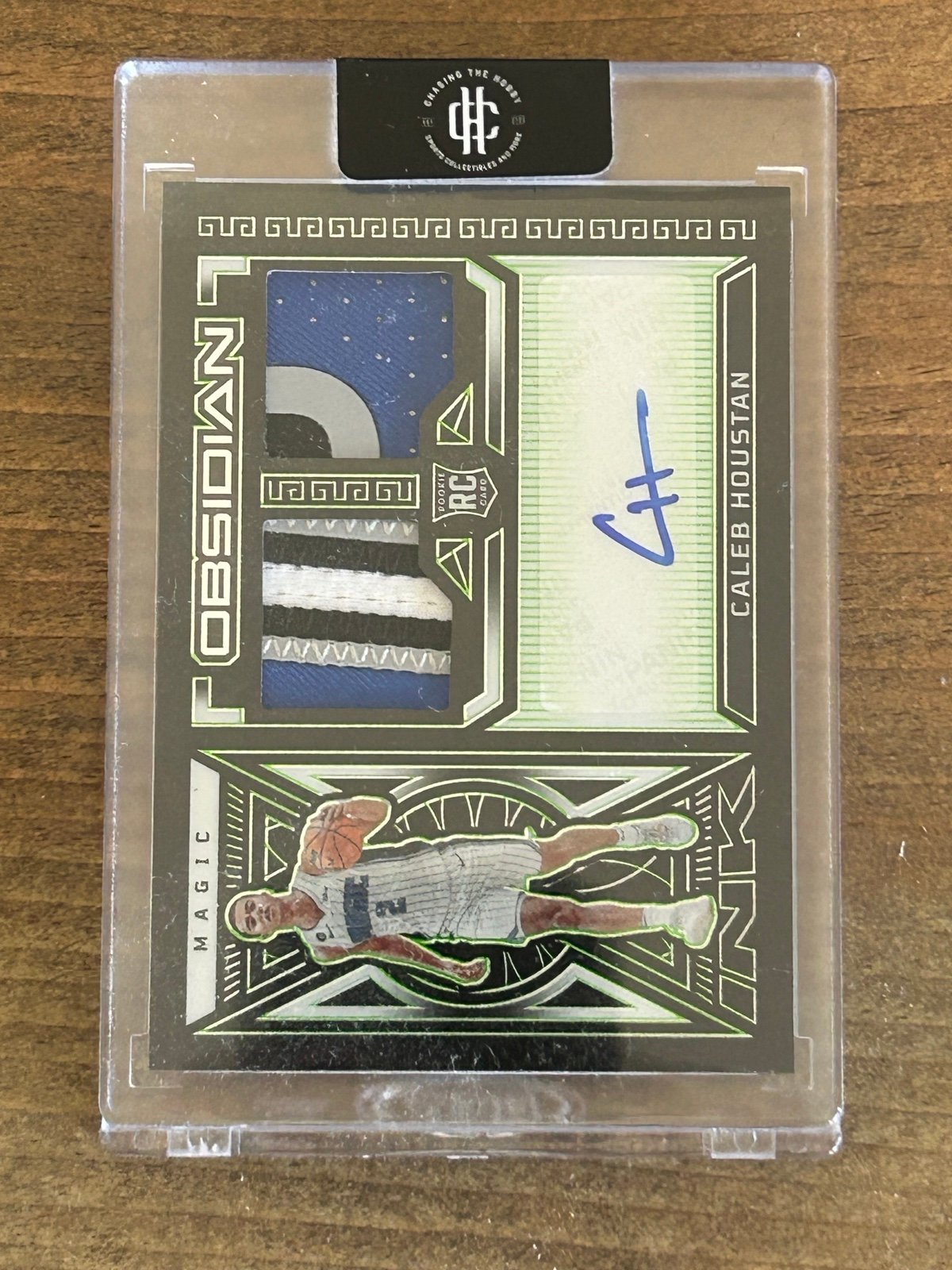 2022-23 Panini Obsidian Caleb Houstan Rookie Auto 14/75 Orlando Magic #RJI-OCH
