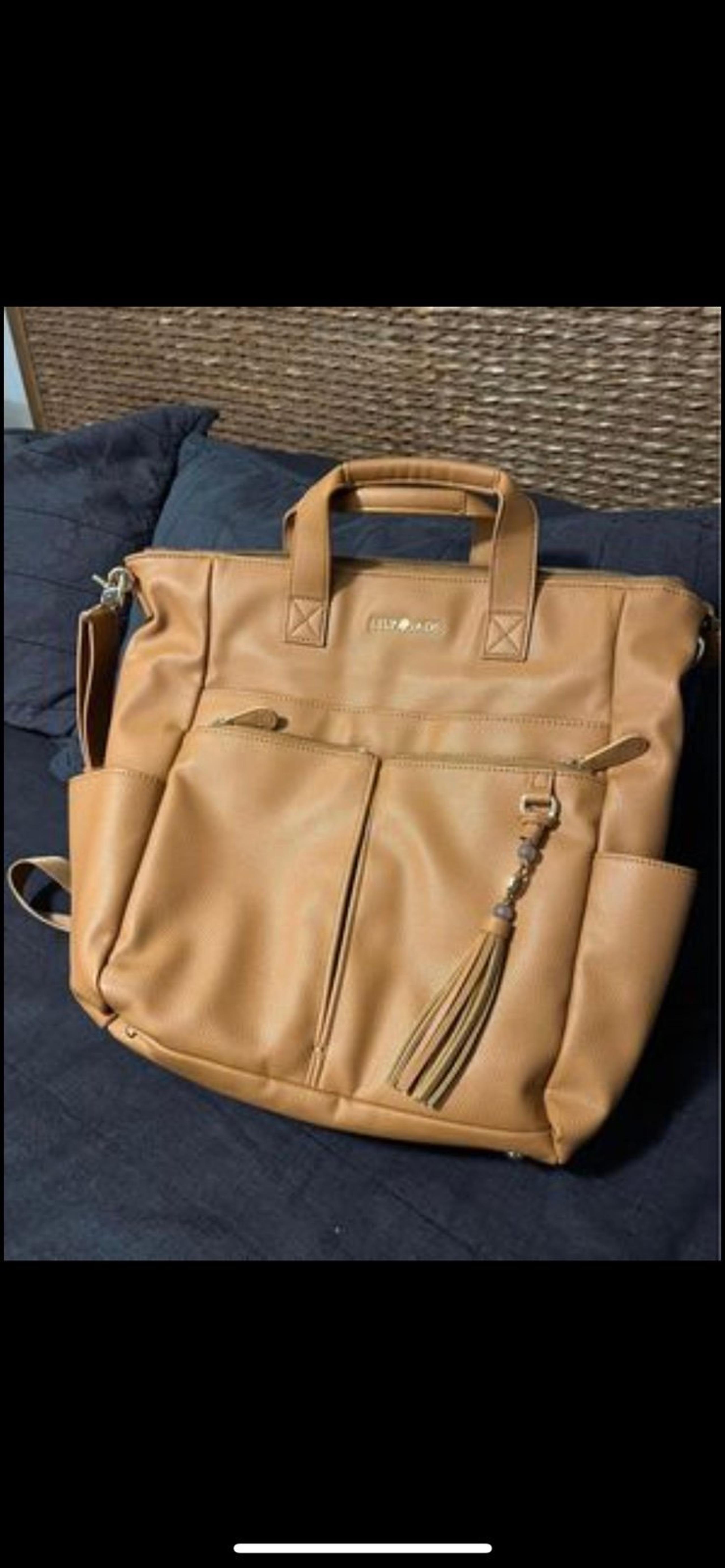 Lily & Jade Diaper Bag Camel NWOT