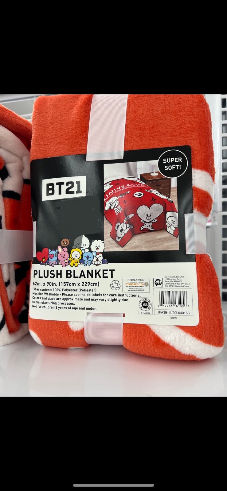 BT21 BTS Plush Throw Blanket
