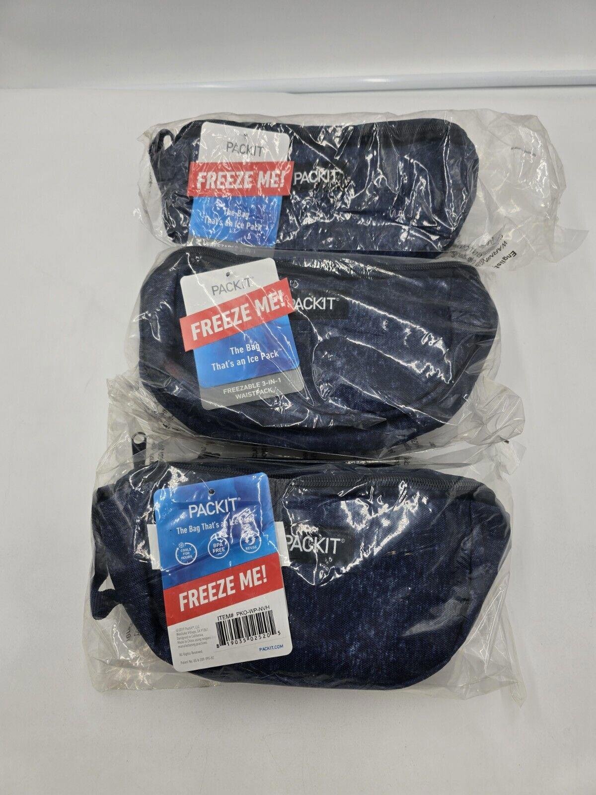 Packit 3 In 1 WaistPack Freeze Navy Heather (3 Pack)