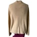 SAKS FIFTH AVENUE Fitted Cashmere Cardigan size XL Tan Button Down