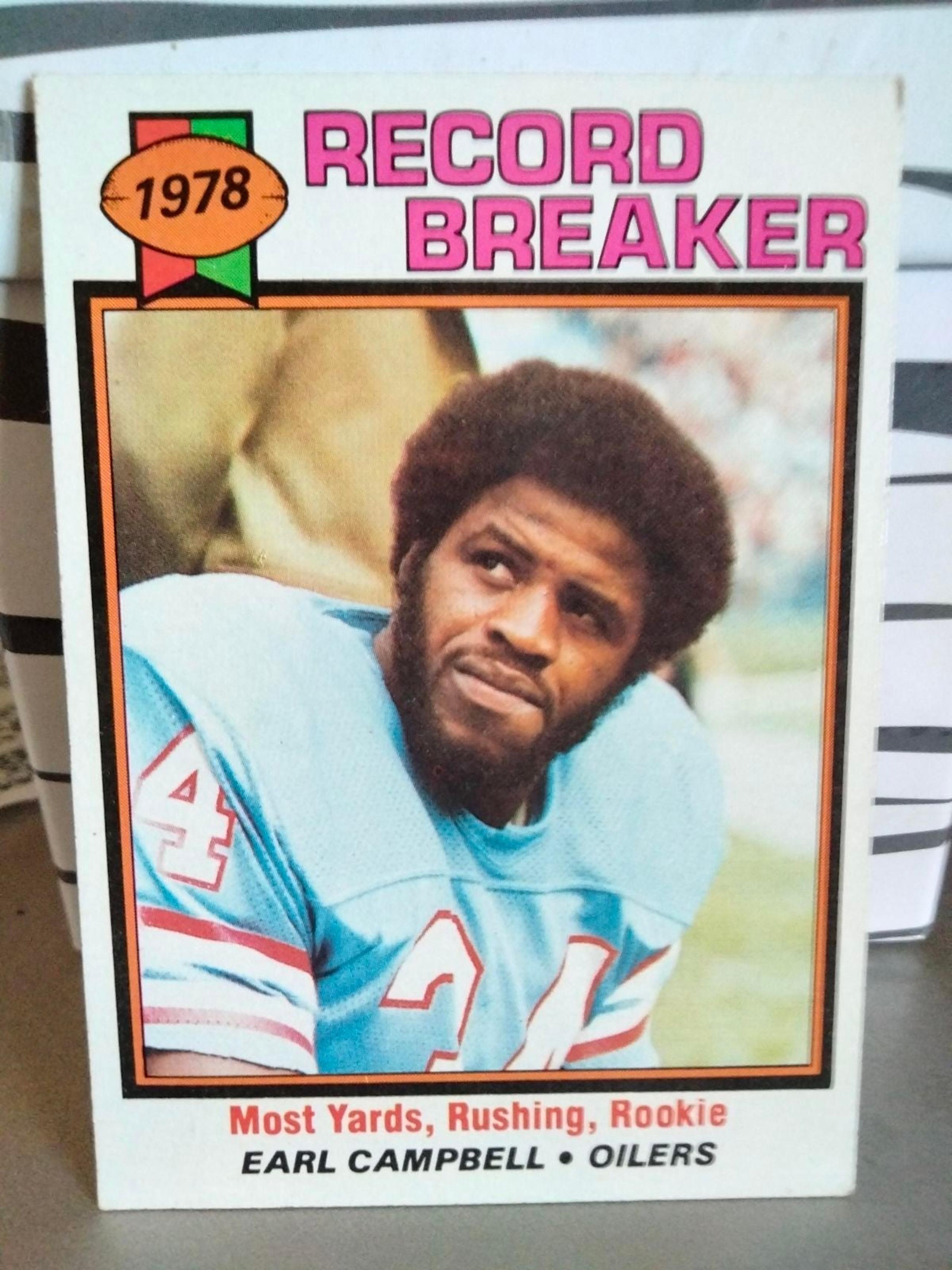 Earl Campbell 1979 Topps Record Breaker