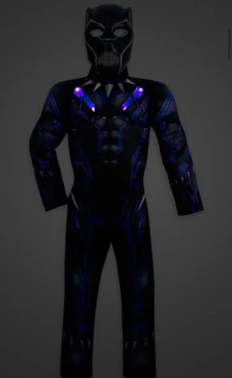 Disney Black Panther light up Costume - 5T