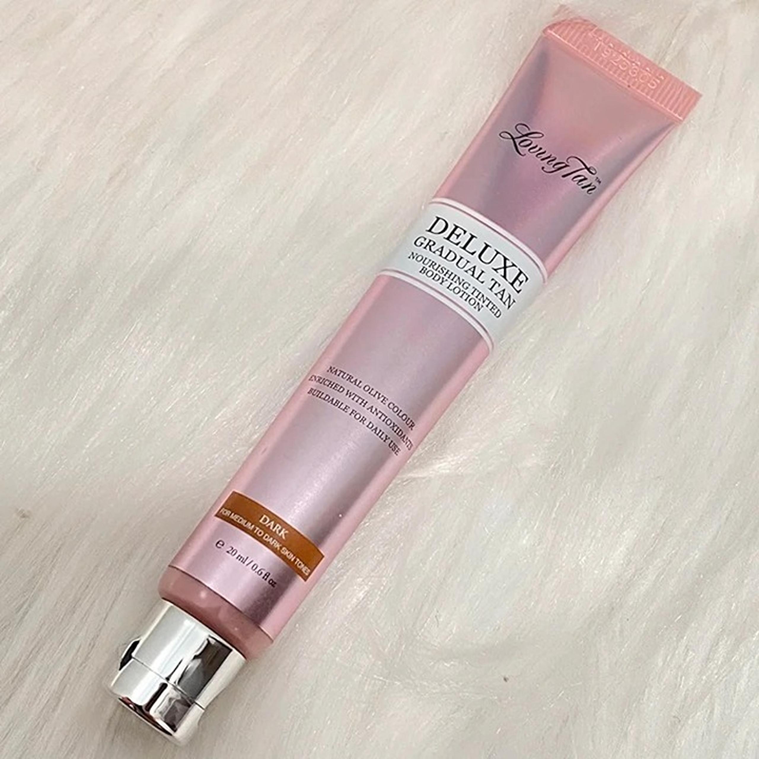 New Loving Tan deluxe gradual tan lotion Dark Travel size 20 ml/0.6 oz