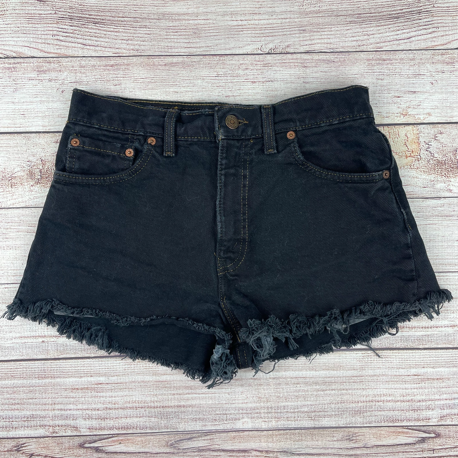 VTG Levi's 511 Black High Rise Jean Shorts