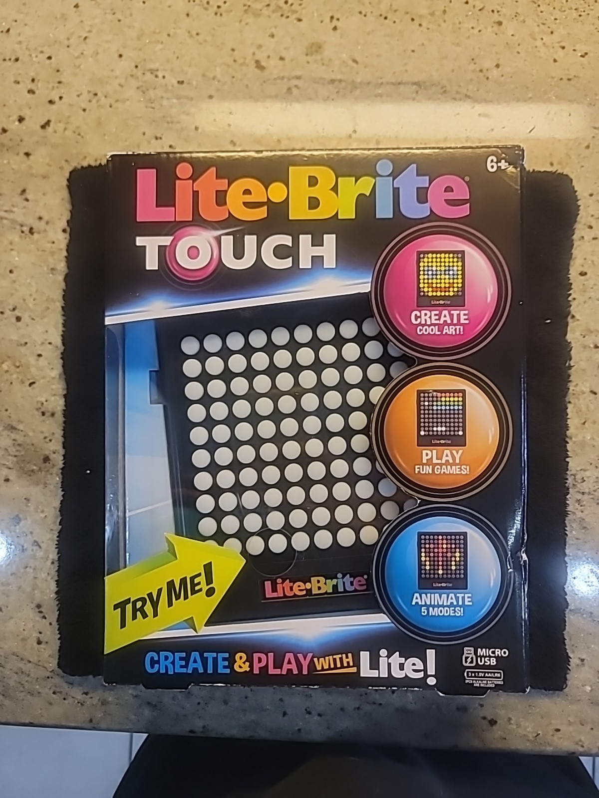 Lite-Brite Touch - Create, Play and Animate Light Up Portable Stem Sensory NEW