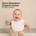 8-Pack Organic Baby Bibs for Boys, Girls - Soft Cotton Drooling and Teething bib