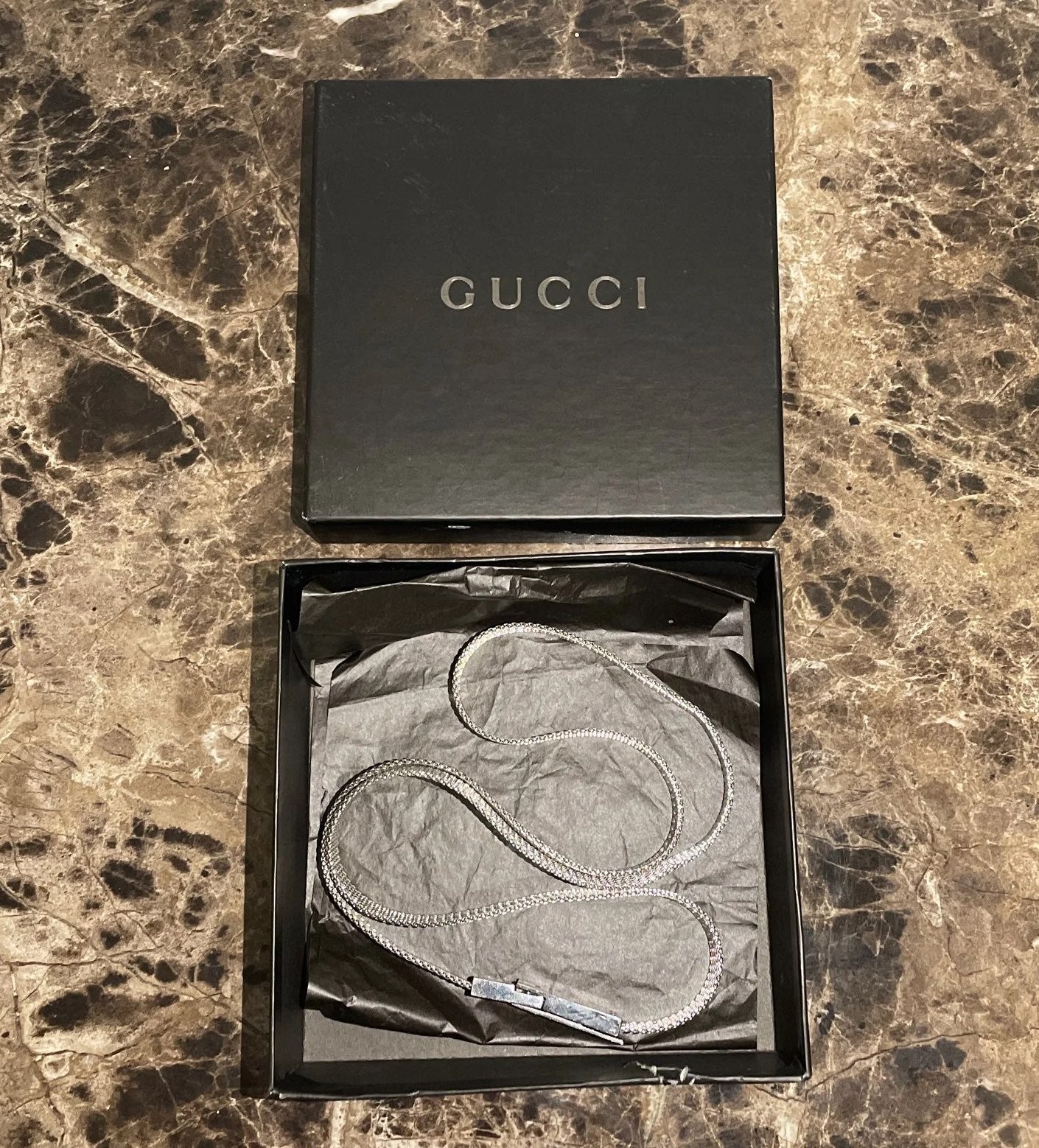 Gucci silver 90s Belt
