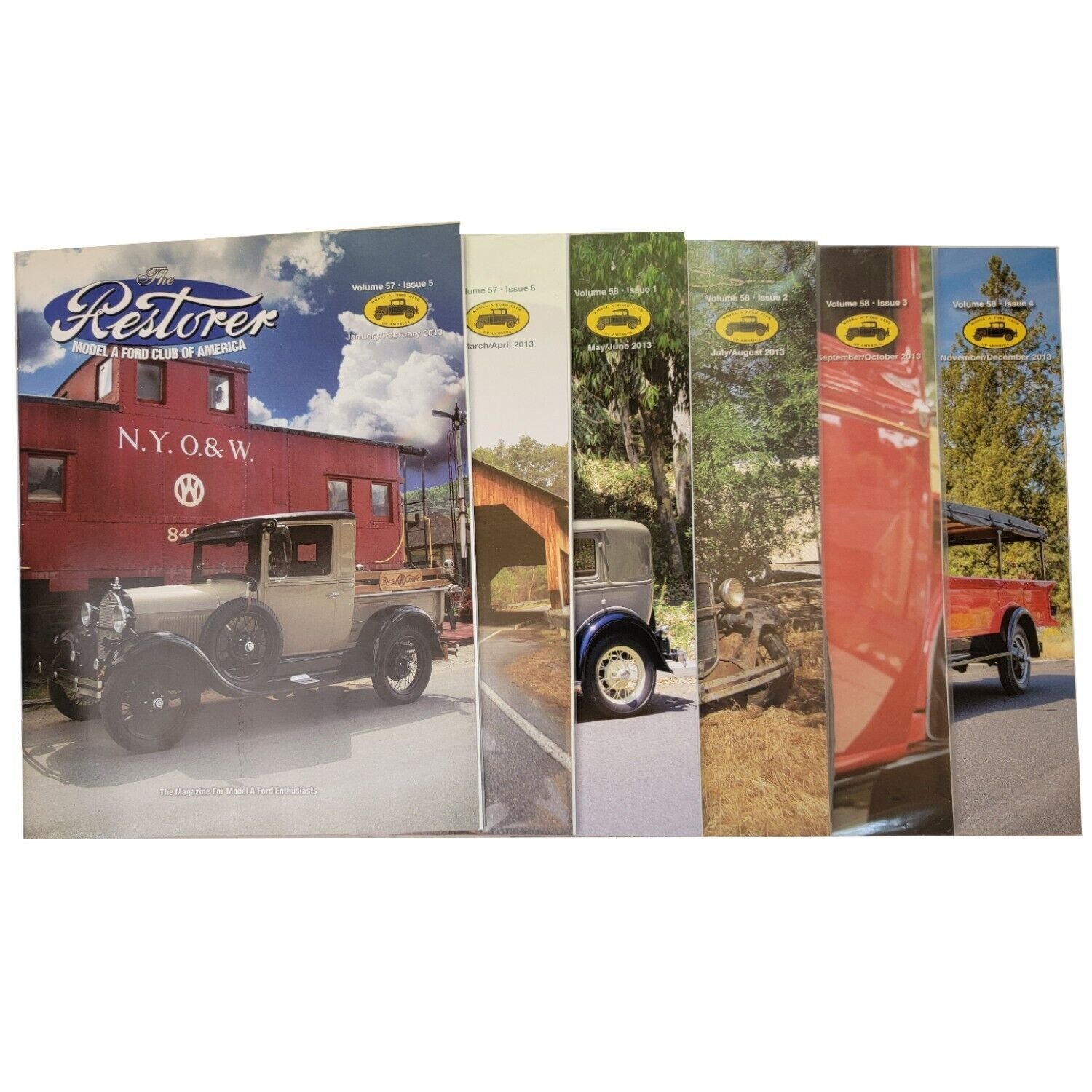 Restorer Mag Model A Ford Club of America 2013 Set of 6 bi-monthly Issues