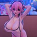 SoniComi Super Sonico - 1/7 figure - White Swimsuit Style (Wave)