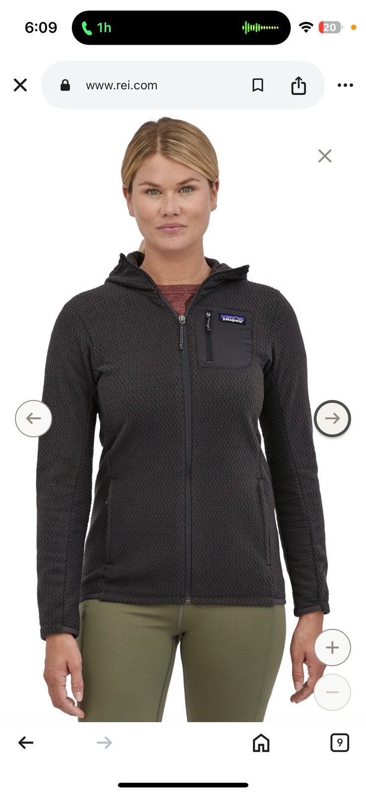 Patagonia R1 air full zip hoody