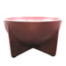 FS Standing Bowl 4 In High 6 in Across Die Cast Heavy Metal Powder Coated Bowl