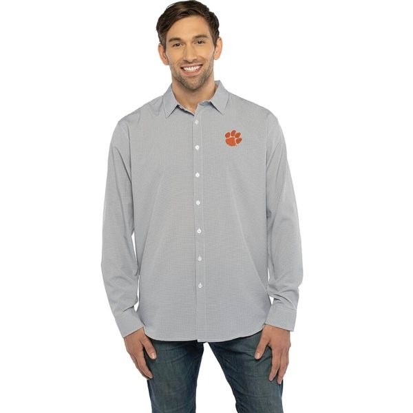 Vansport Premium Moisture Wicking Long Sleeve Stretch Button Down Shirt