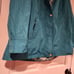 Susan Graver blue floral lined rain jacket