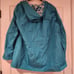 Susan Graver blue floral lined rain jacket