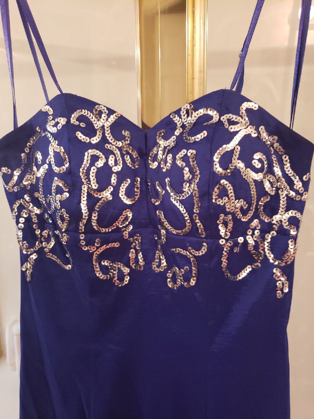 Beautiful Navy Blue Sequence Dress