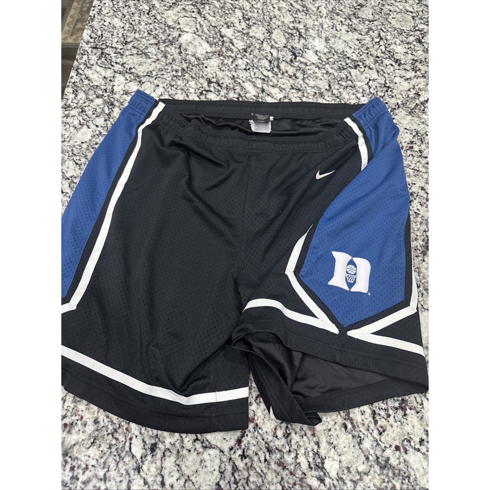 VTG Duke Blue Devils Nike Team Shorts XL Mesh Authentic Basketball Stitched