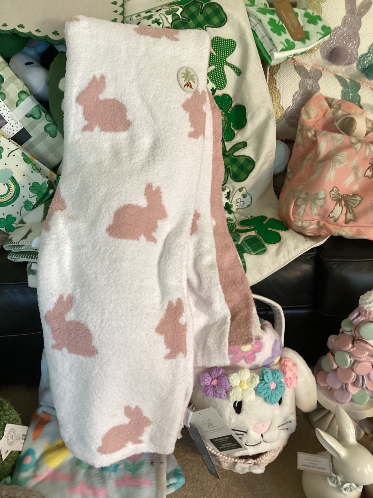 ❤️❤️Easter bunny soft throw blanket huge see all items for bundle
