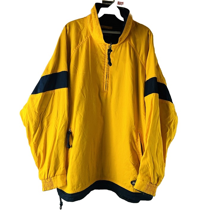 VTG Y2K Abercrombie & Fitch Mens 2XL Color Block Windbreaker Anorak Jacket