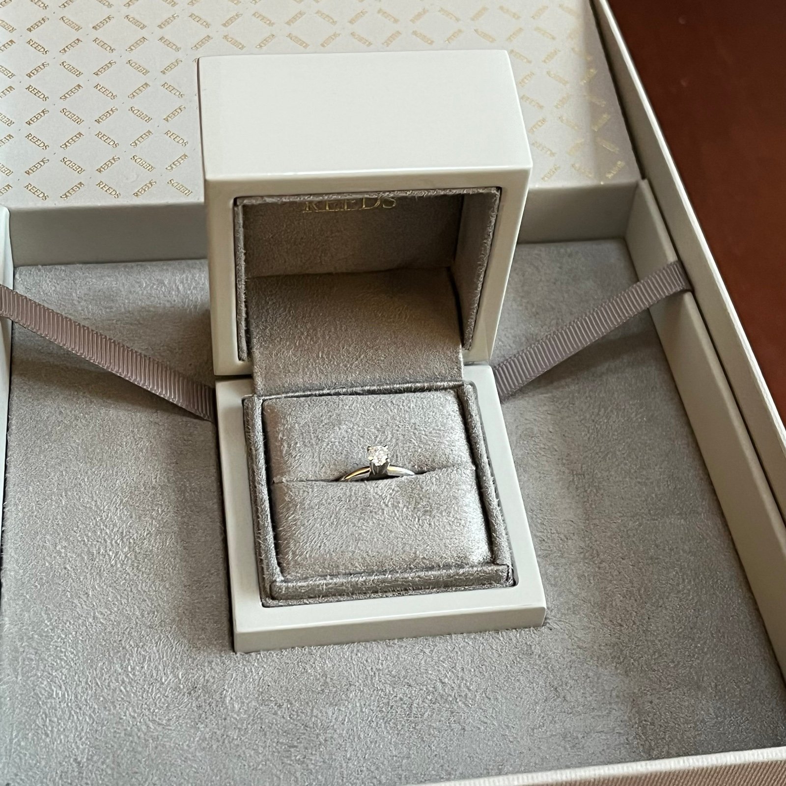 Reeds Engagement Diamond Ring Original Packaging