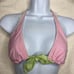 Beach Bunny Pink Gingham Halter Bikini Top nwt