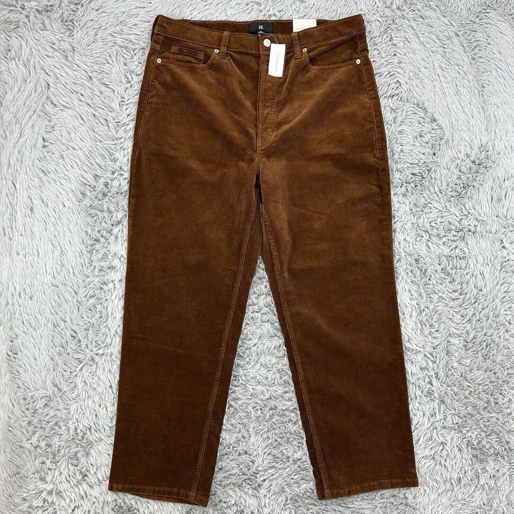 Banana Republic Pants Men's 36.5x28 Brown NWT Corduroy High Rise Straight Fit