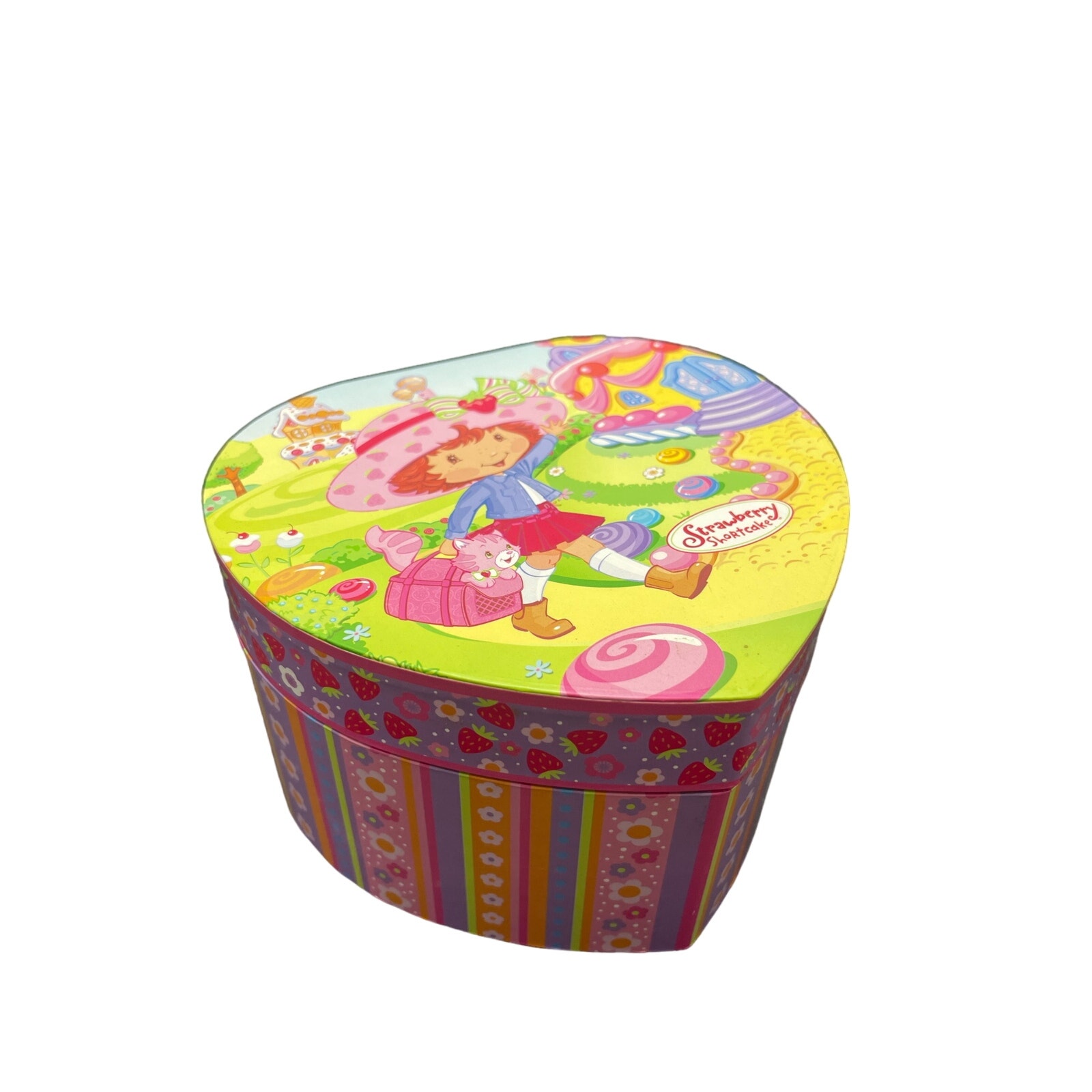 Vintage Y2K Strawberry Shortcake Music Box Works Trinket Box