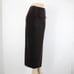 Double D Ranch NEW Sz S Drk Brown Velour Elastic Waist Side Split Skirt