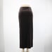 Double D Ranch NEW Sz S Drk Brown Velour Elastic Waist Side Split Skirt