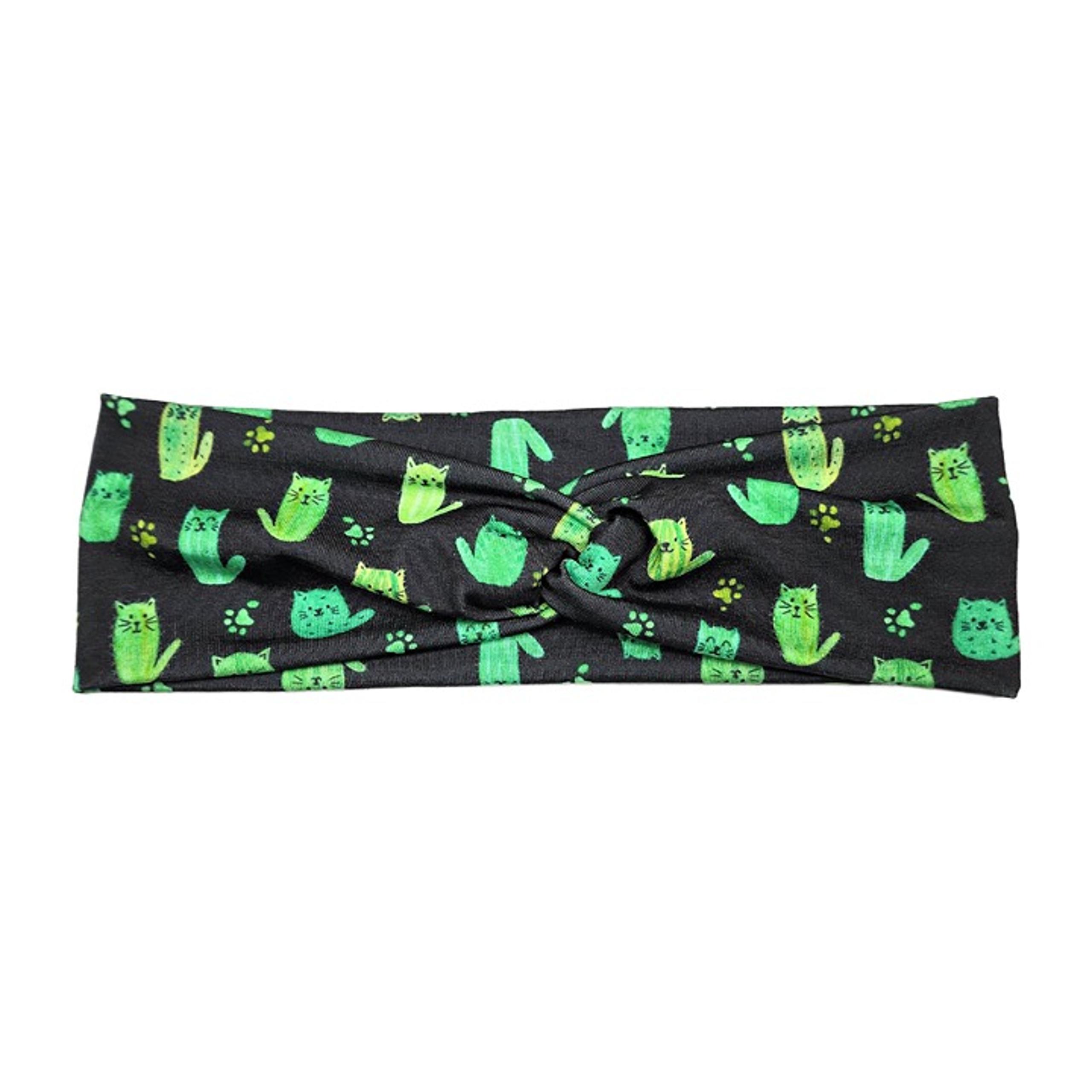 Black Cat Cactus Headband for Women