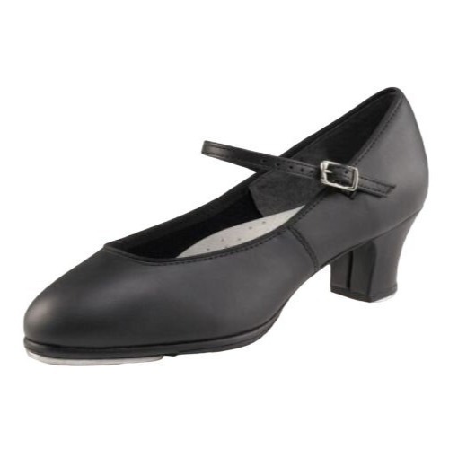 Capezio Heel Tap Shoes Jr. Footlight 561 Size 5 Dance Black Leather Show Stage