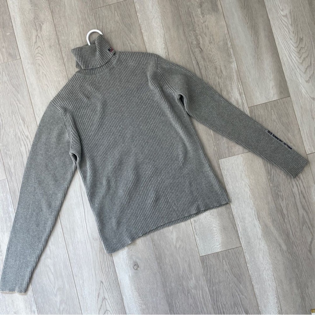 Polo Jeans Ralph Lauren Turtleneck Sweater women Gray medium classic outdoor