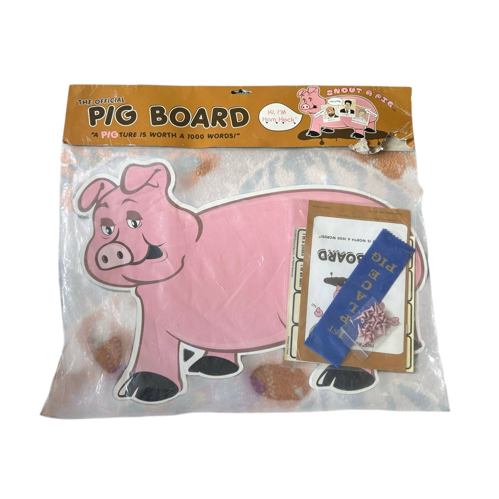 Vintage-The official Pig Board- the pigture worth 1000 words- funny- humorous