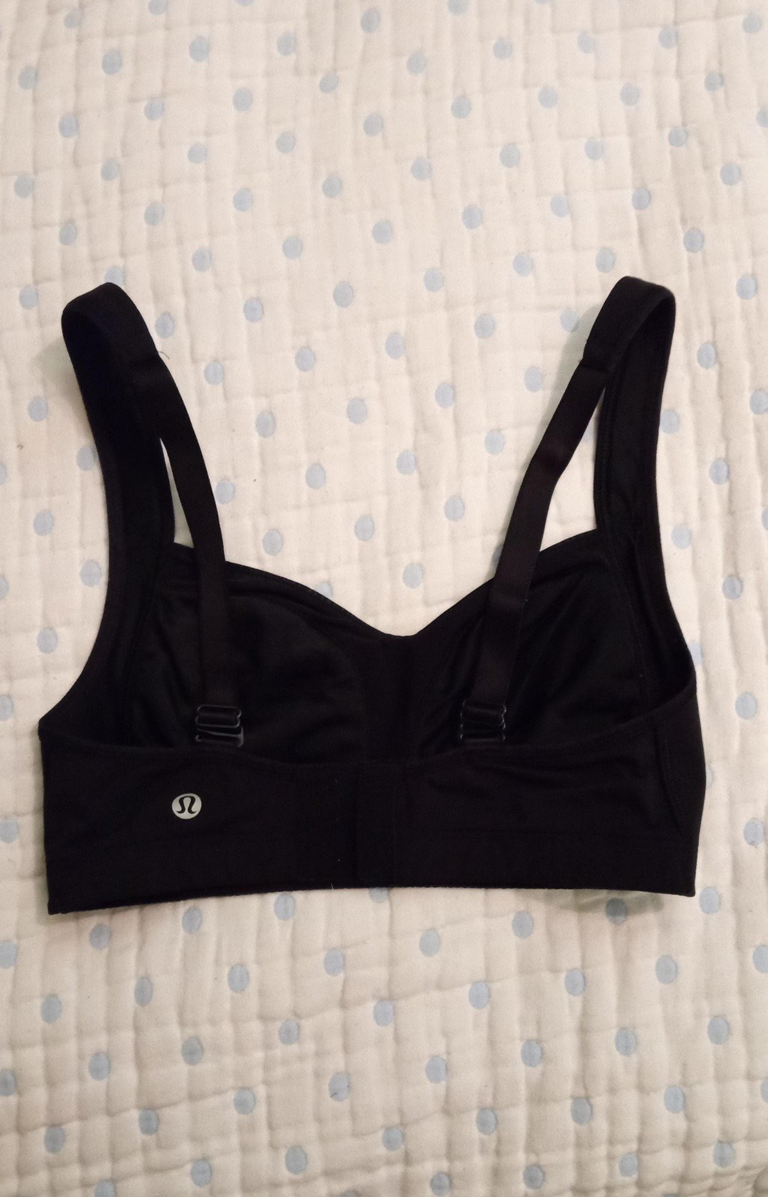 Lululemon Athletica Adjustable Black Bra Ladies Size 32D