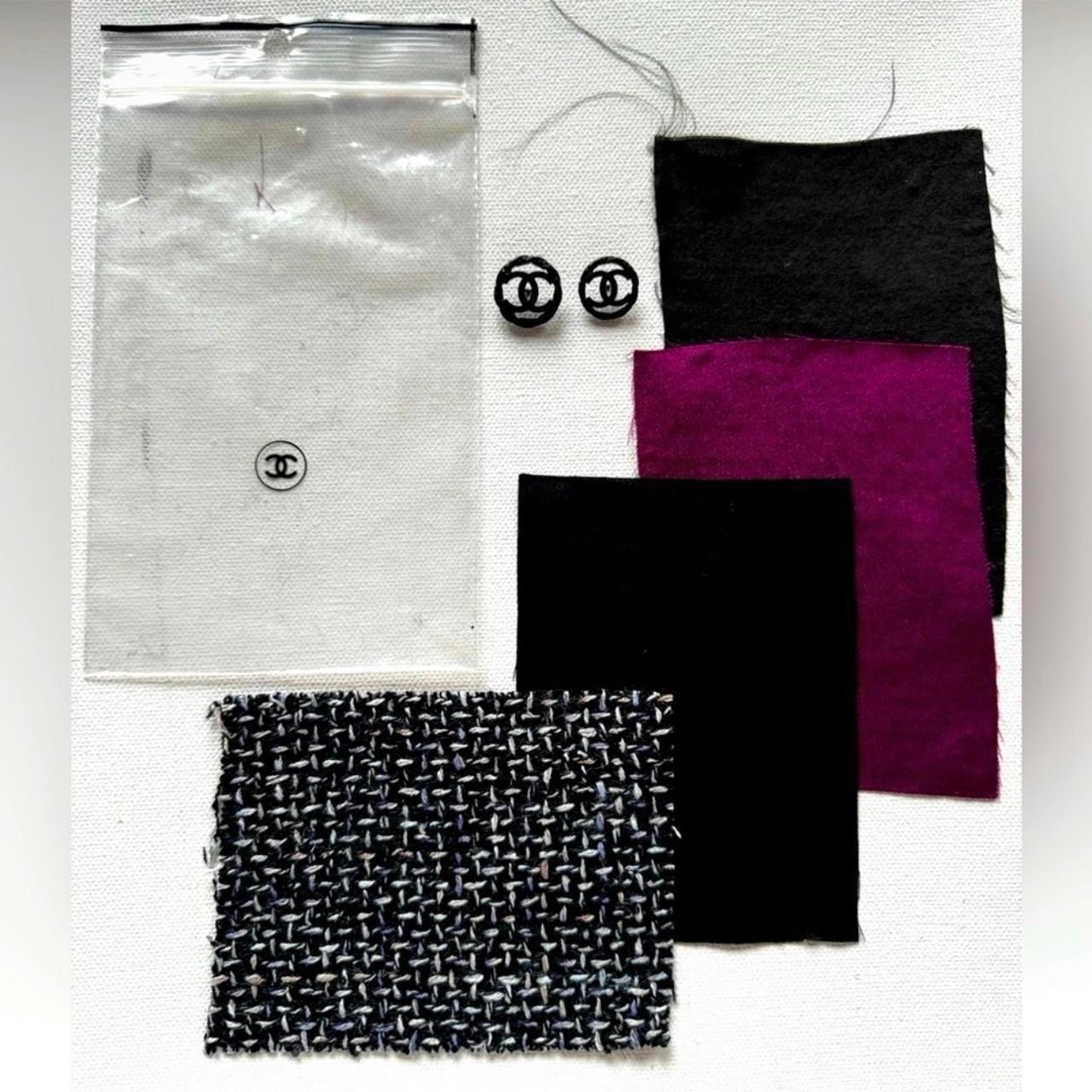 Authentic Chanel Fabric & Button Samples