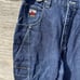 Vintage Johnny Blaze Jeans Men's 38x32 Carpenter Baggy Wide Leg Blue Denim