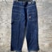 Vintage Johnny Blaze Jeans Men's 38x32 Carpenter Baggy Wide Leg Blue Denim