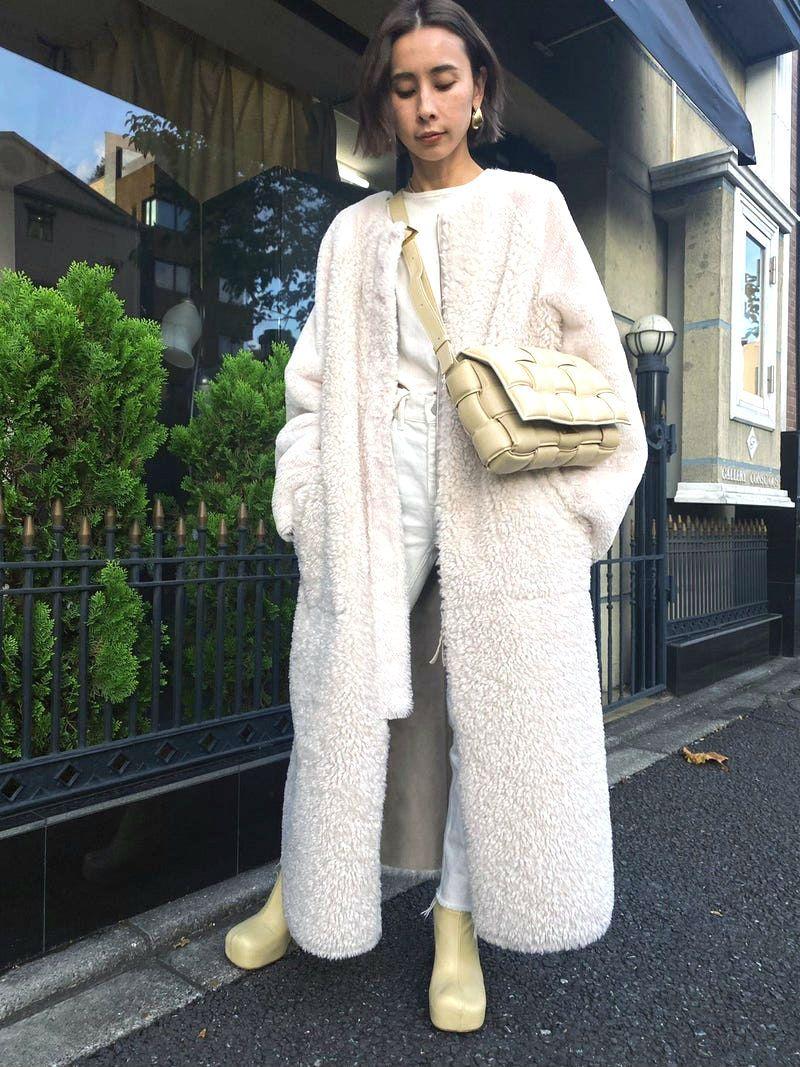 Ameri vintage REVERSIBLE TWIN BOA COAT Poncho