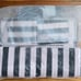 Victoria's Secret Two Piece Sripe Get-away Weekender Tote Bag W/ Zip Pouch NWT .