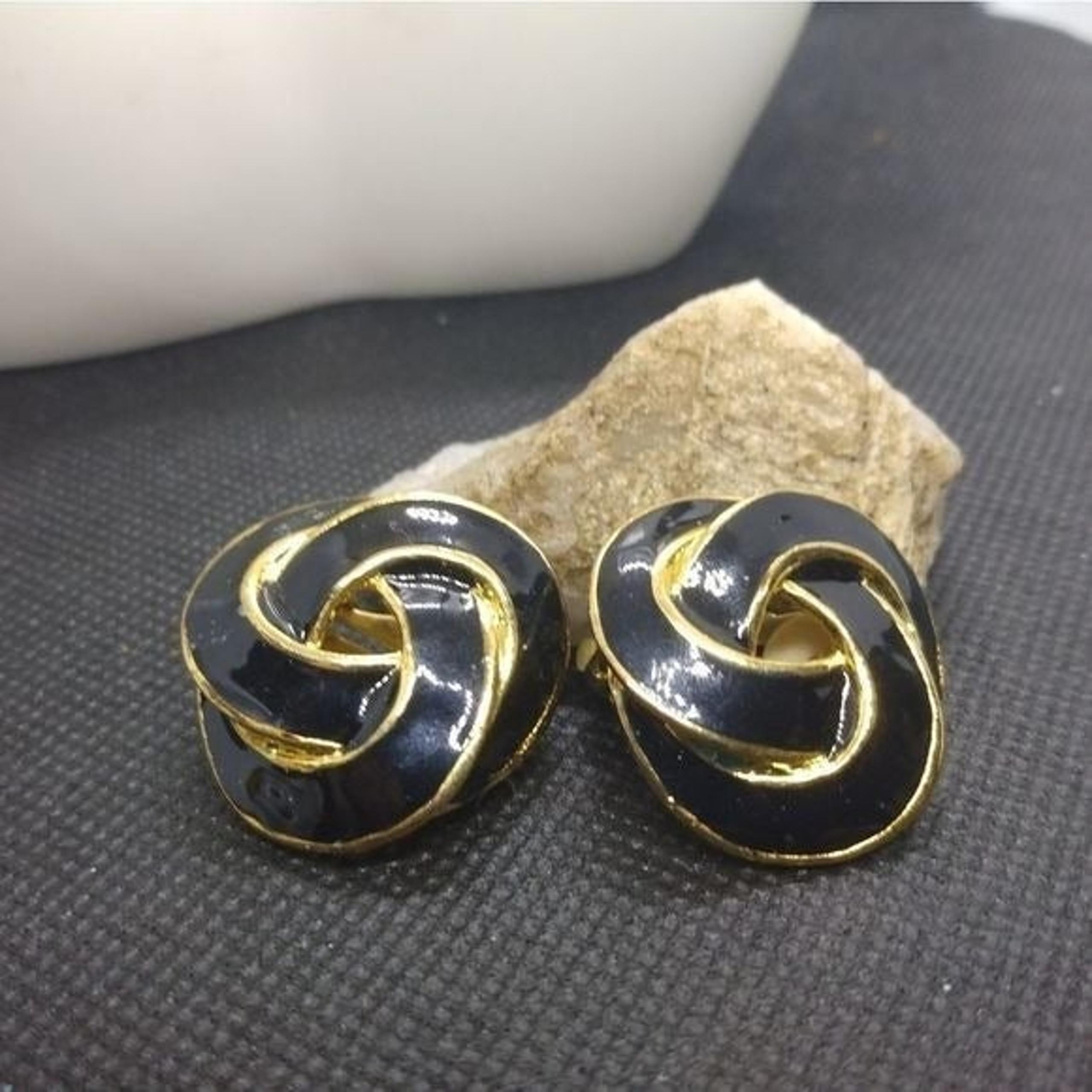 Vintage Celtic clip on earrings