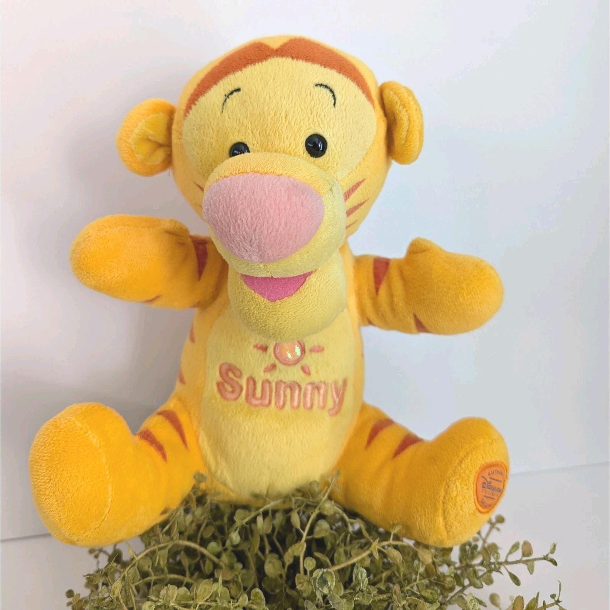 Tigger 'Sunny' Plush Disney Baby Infant Toy Toddler Lovey Soft Orange Pooh